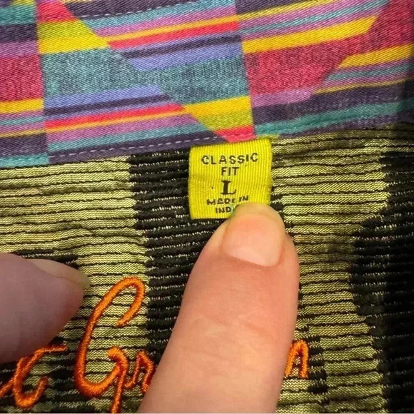 Robert Graham men’s striped & paisley button down shirt size large - Picture 4 of 11